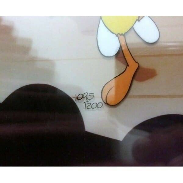 Looney Tunes Cel limited-edition number close up