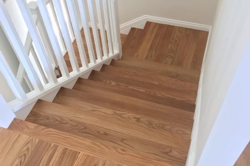 A nice little oak staircase done for some great clients recently!!! #artoftimber #timberfloors #timberstaircase #timber #sherwoodflooring