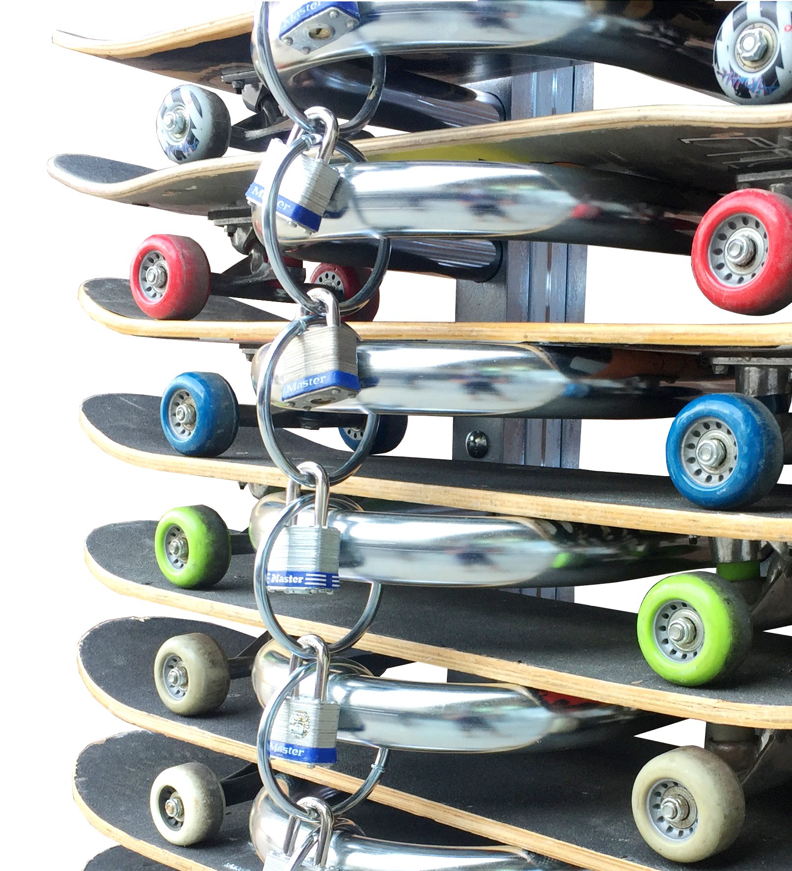 skateboard rack with locks - Spartan