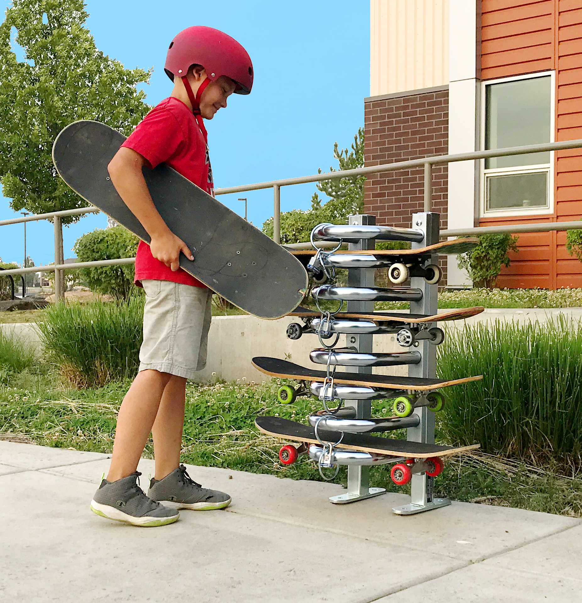 spartan skateboard rack