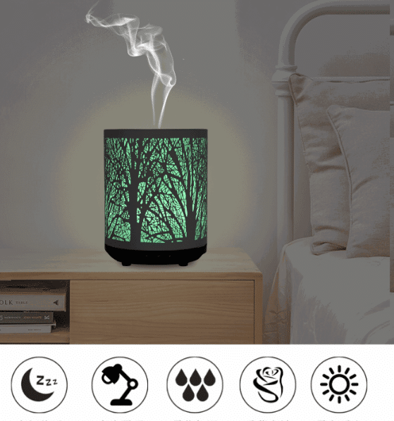 Forrest Essential Oil Diffuser Green in room