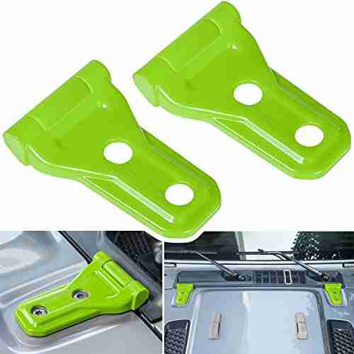 Front Engine Hood Hinge Cover Trim for Jeep Wrangler JL, JLU, Gladiator