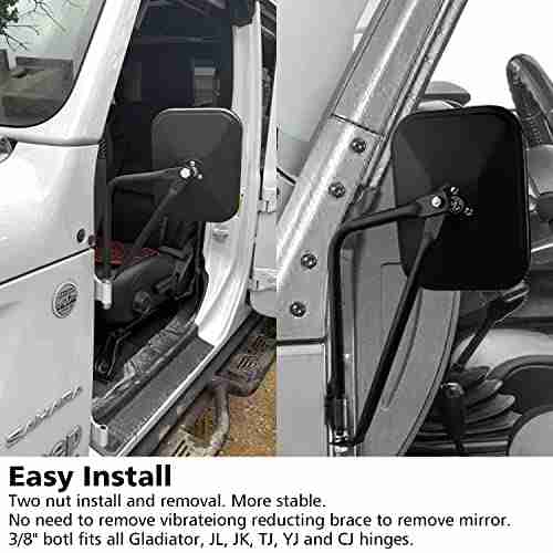 SUNPIE Jeep Mirrors Doors off Compatible with Jeep Wrangler 19872023