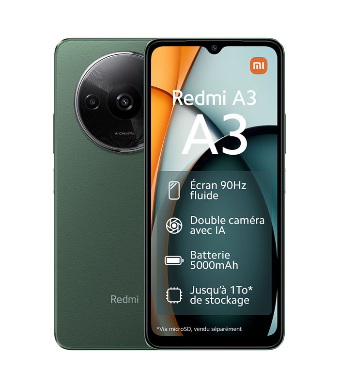 Smartphone Xiaomi Redmi A3 Tunisie