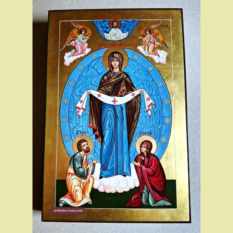 Protection of the Virgin Mary Orthodox Icon