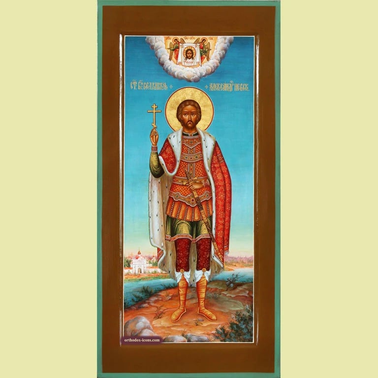 Nevsky Alexander Orthodox Icon | Orthodox Painted Icons | Mstyora