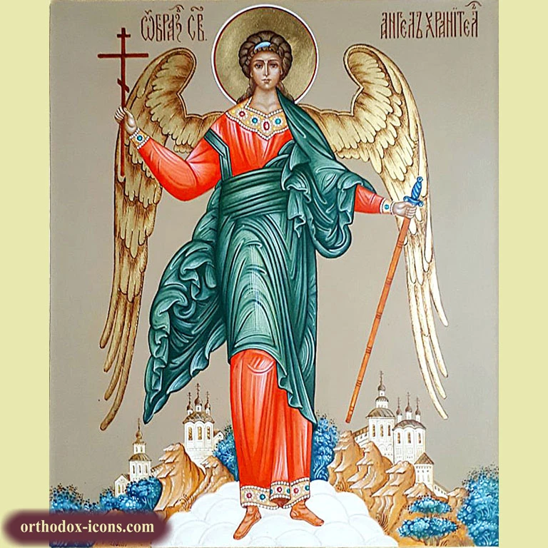 Ministering Angel Orthodox Icon 27x31