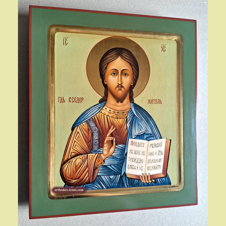 Pantocrator Christ Orthodox Icon | Jesus Artwork | Mstyora Icons