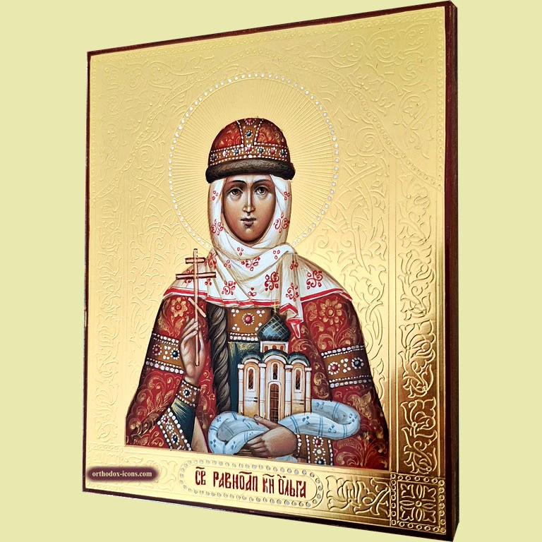 Saint Olga Orthodox Icon | Christian Art | Orthodox | Mstyora Icons