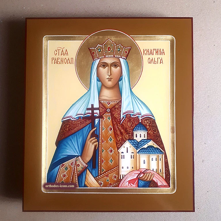 St. Olga Orthodox Icon | Iconography Art | Mstyora Icons