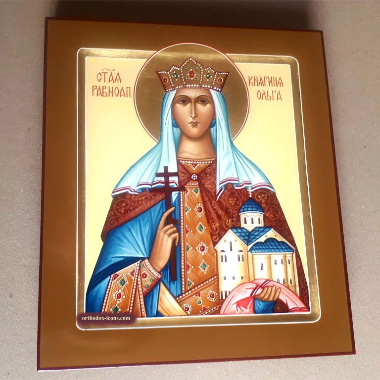 St. Olga Orthodox Icon | Iconography Art | Mstyora Icons