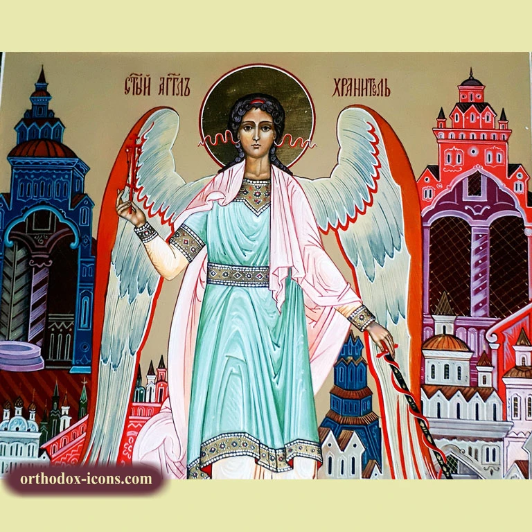 Angel Guardian Orthodox Icon 27x31