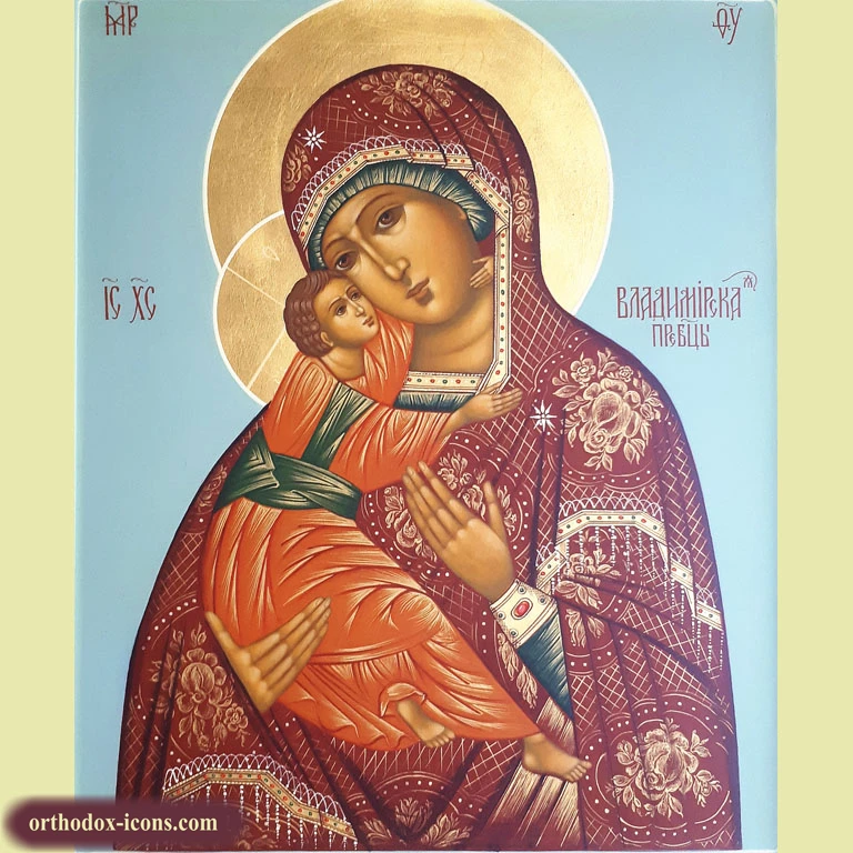 Vladimir Icon of Virgin Mary 27x31