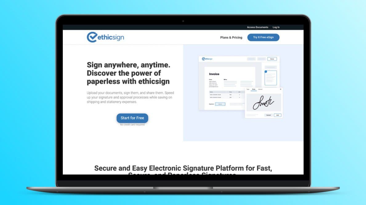 Ethicsign Lifetime Deal 🔏 Simplify Your Document-Signing Process