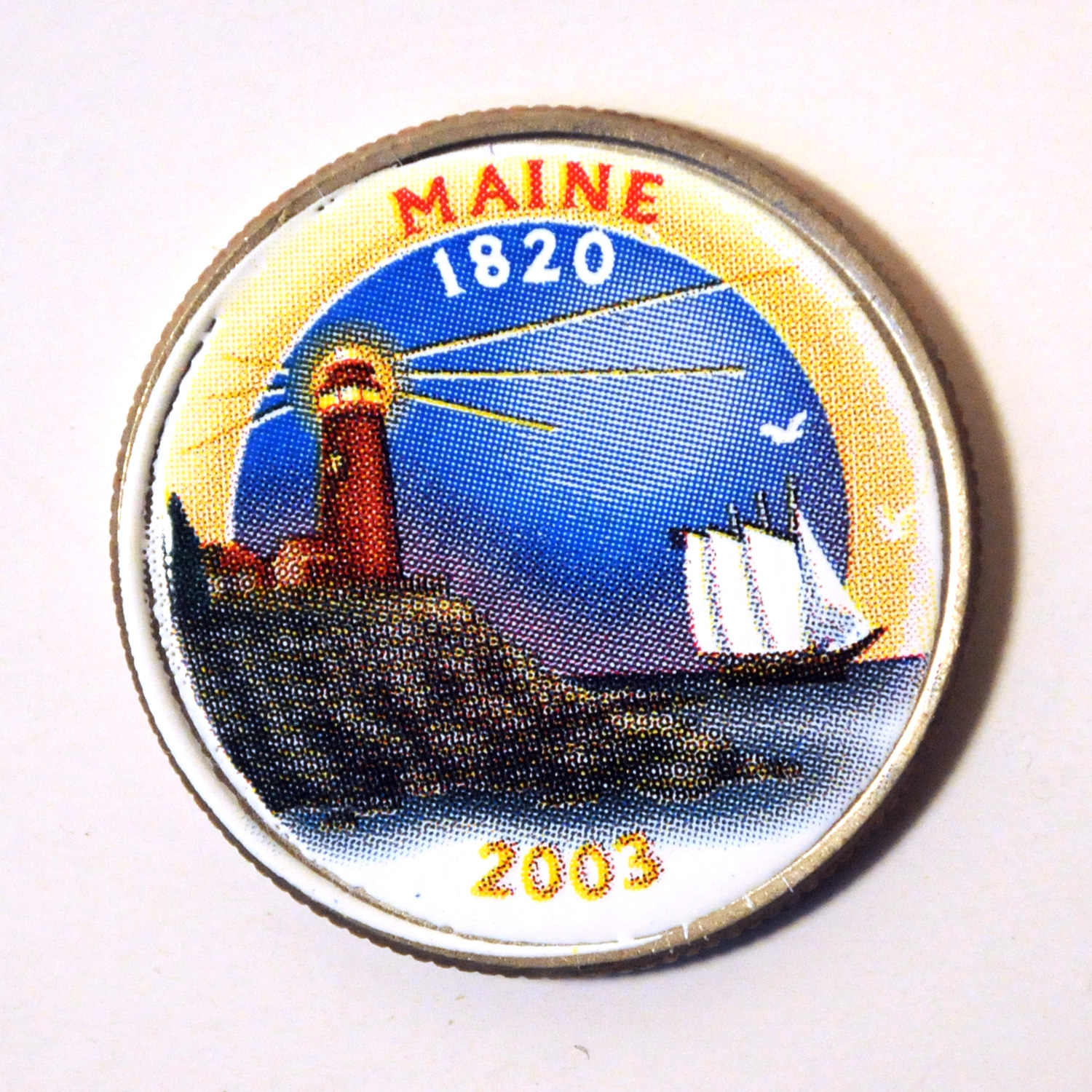 2003 Maine Color State Quarter