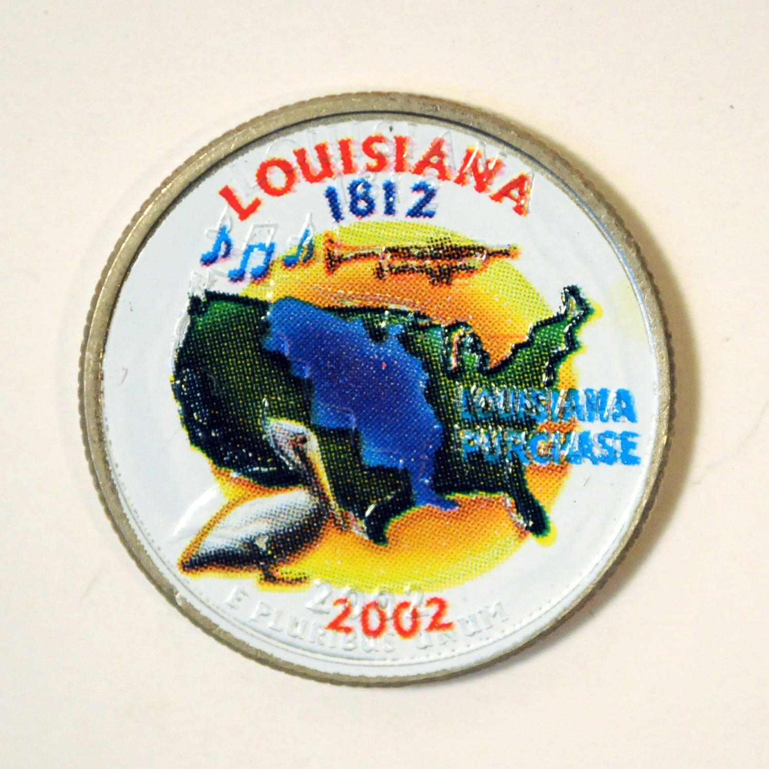 2002 Louisiana Color State Quarter