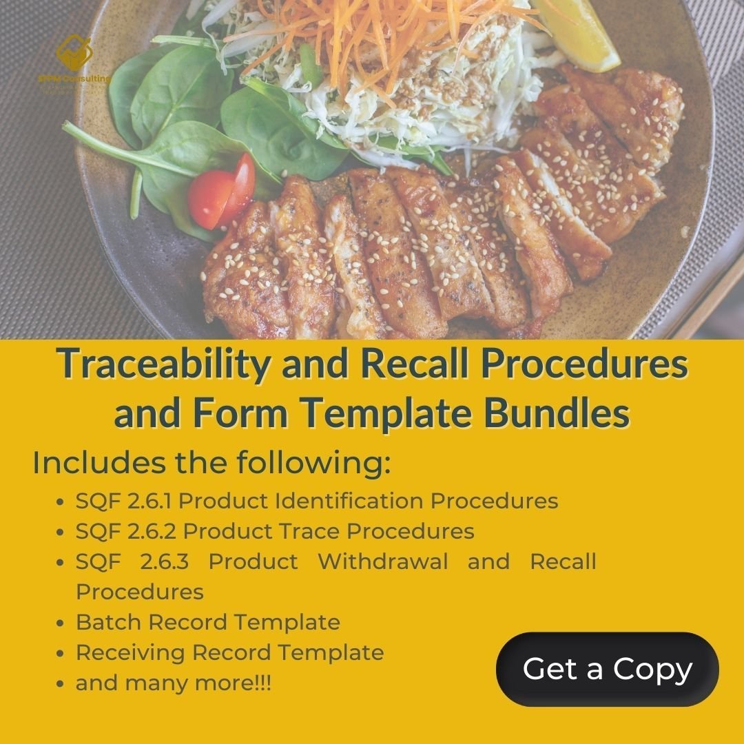 Save time and money with SFPM's Traceability and Recall Procedures and Form Template Bundles - 2