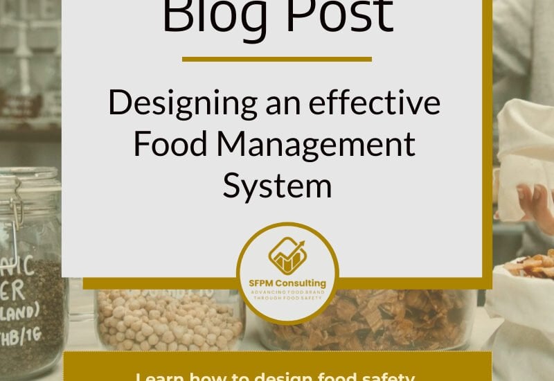 Designing an effective Food Management System by SFPM Consulting