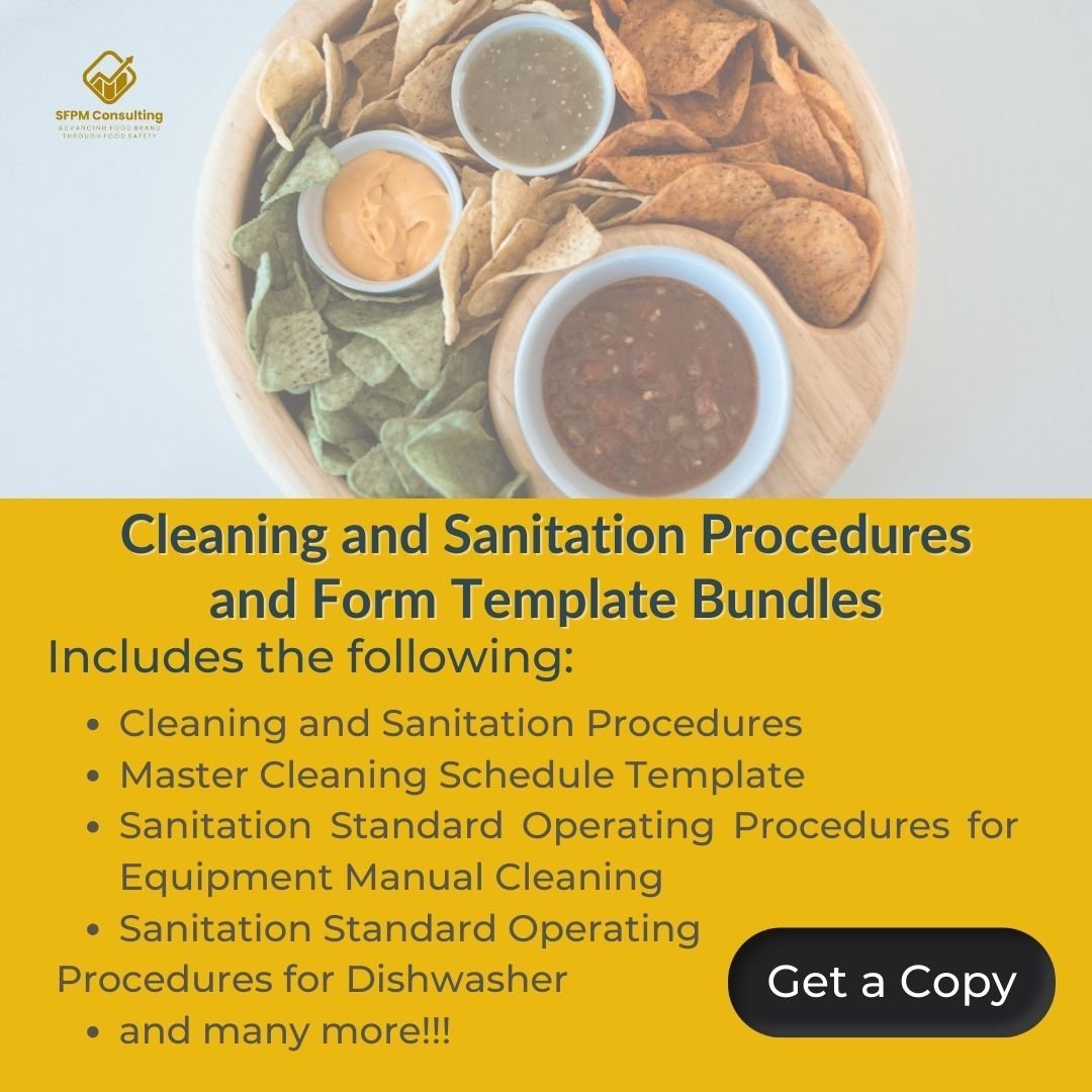Save time and money with SFPM's Cleaning and Sanitation Procedures and Form Template Bundles - 2