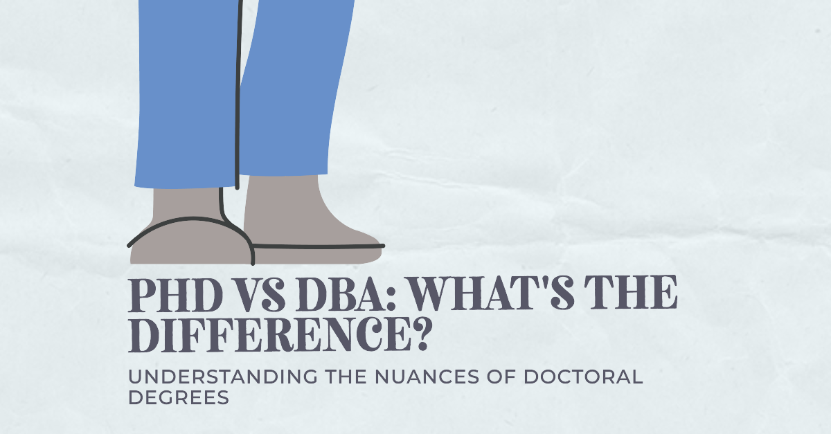 whats the difference between dba and phd