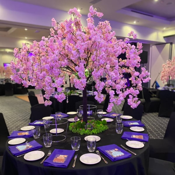 Pink Cherry Blossom Table Centrepiece