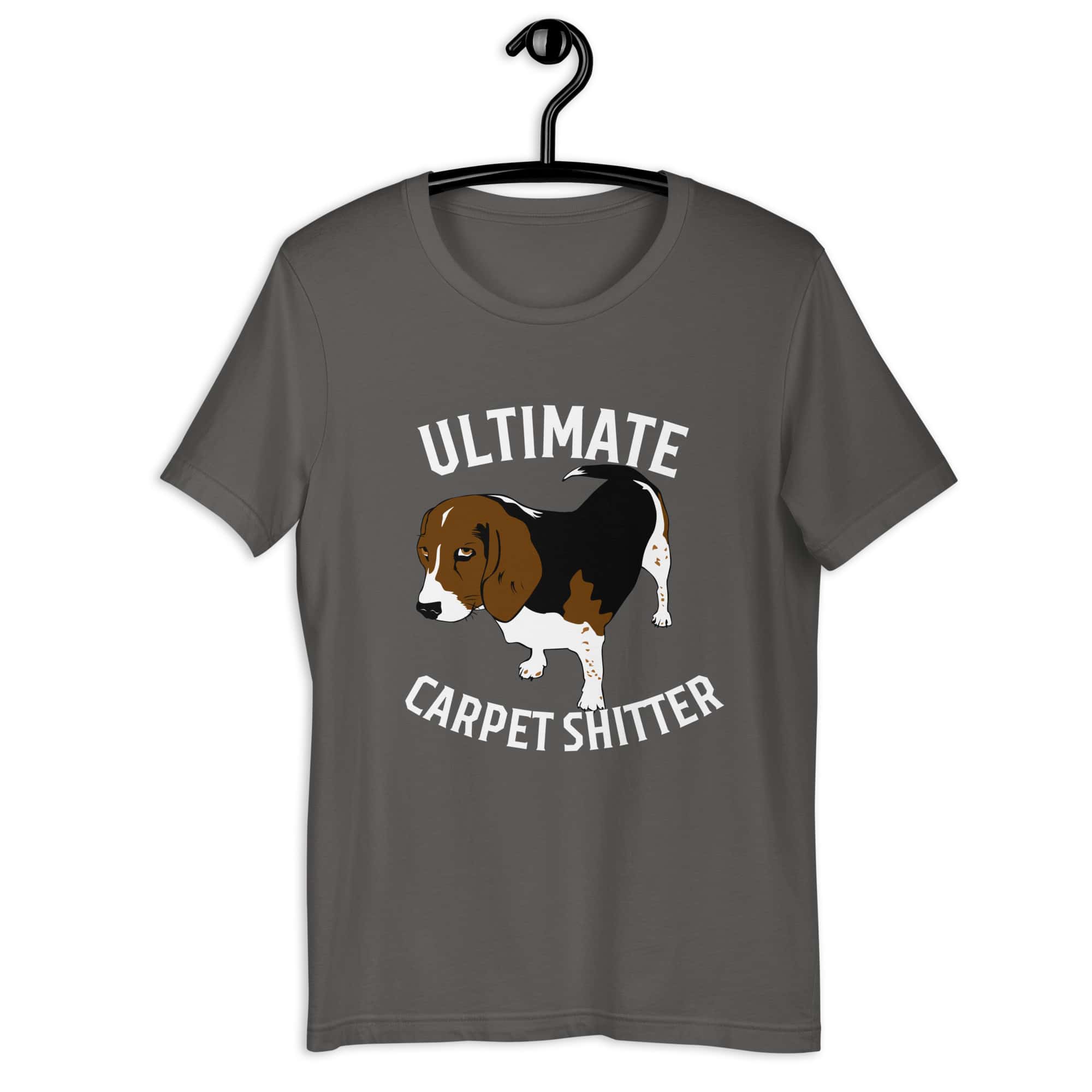 The Ultimate Carpet Shitter Funny Hound Unisex T-Shirt gray