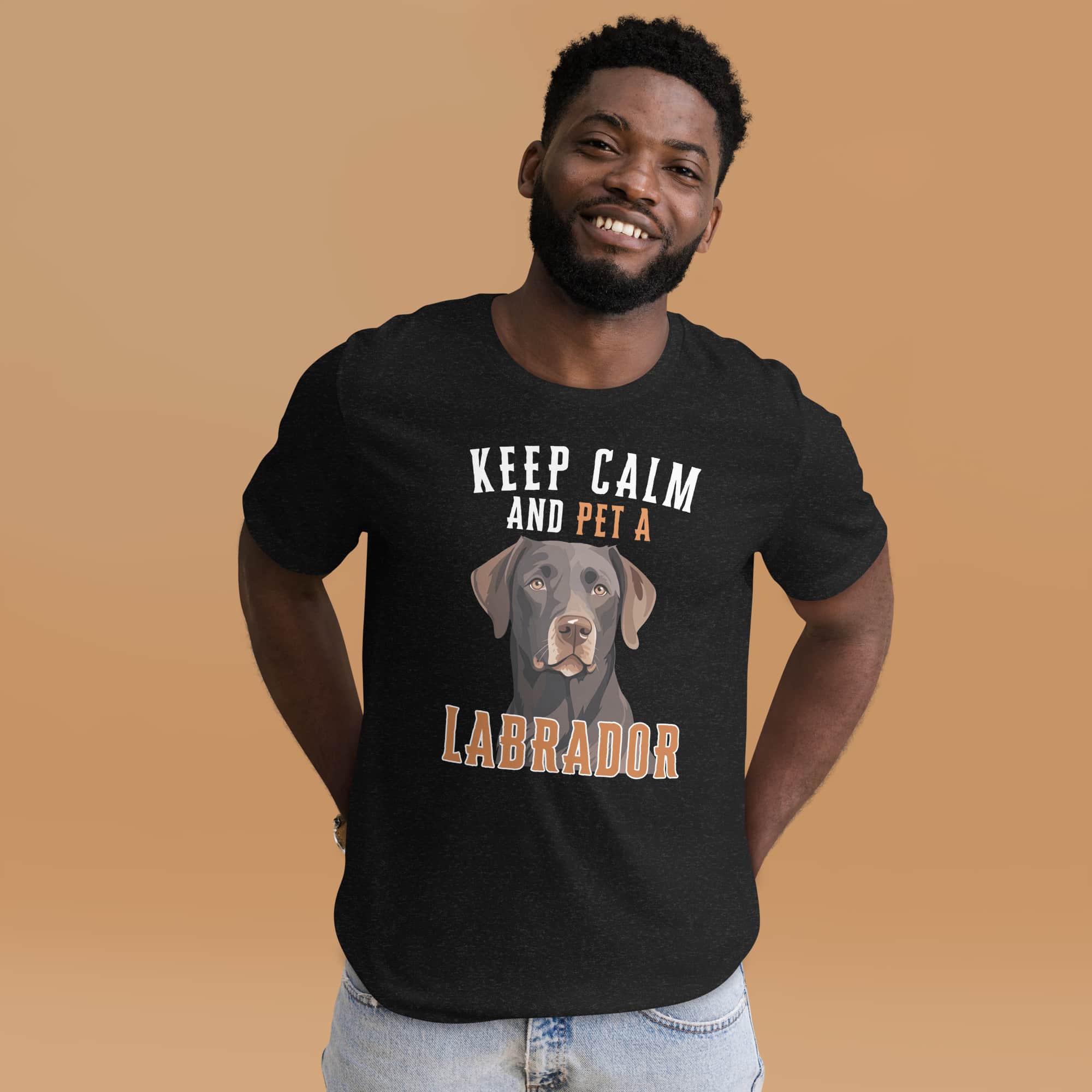 Keep calm and Pet A Labrador Unisex T-Shirt