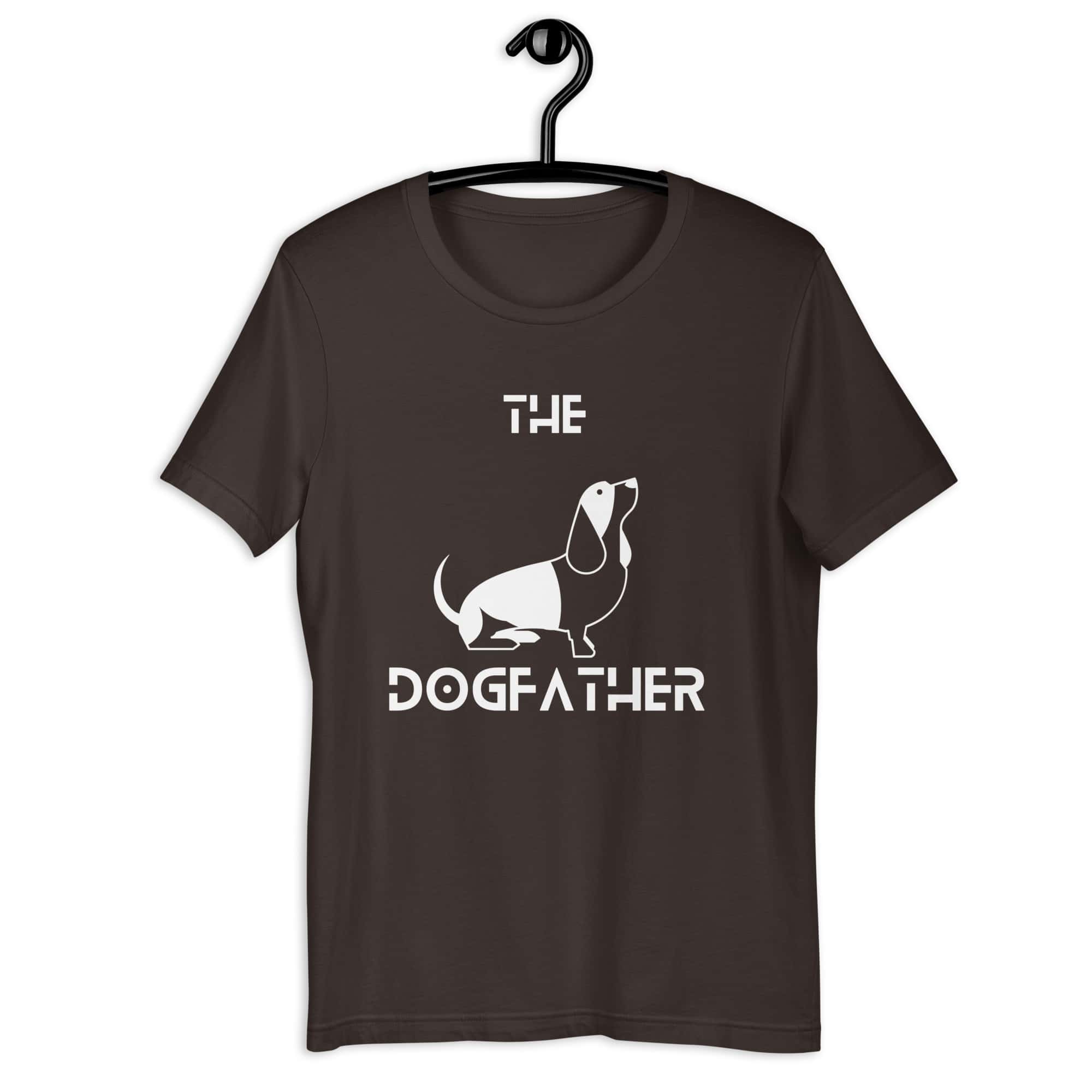 The Dogfather Hounds Unisex T-Shirt. Brown