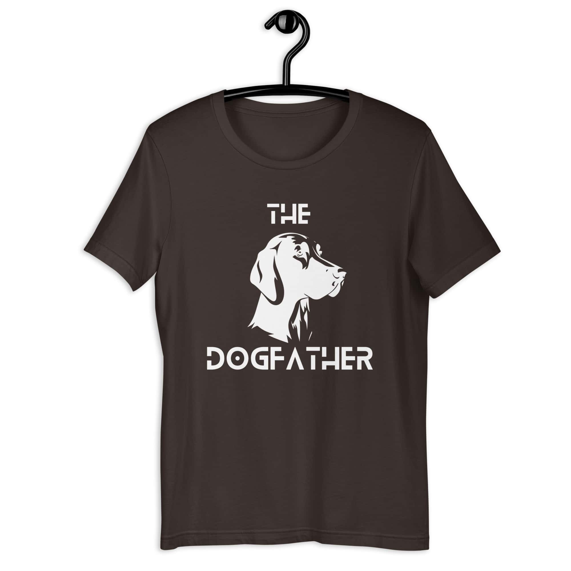 The Dogfather Retrievers Unisex T-Shirt. Brown