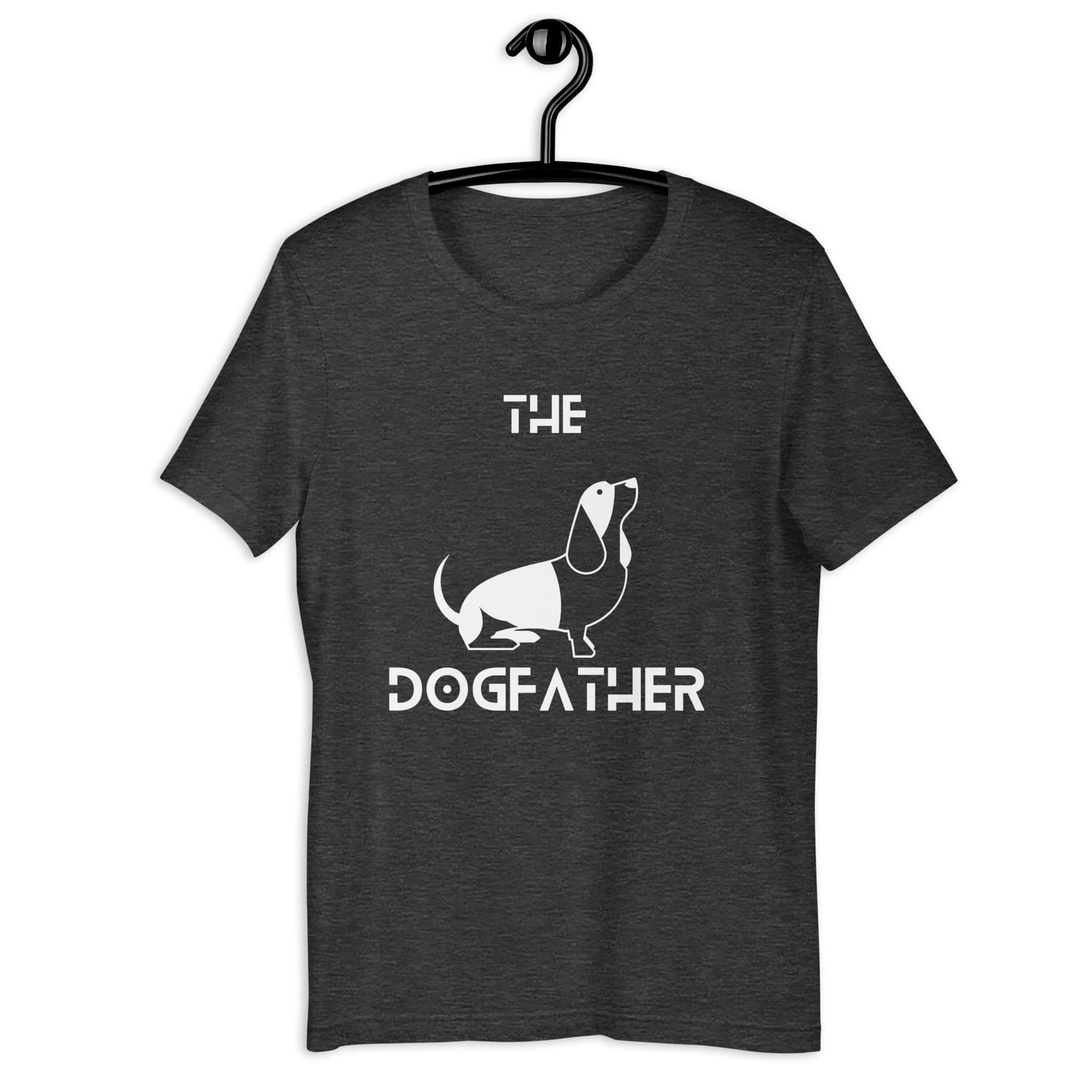 The Dogfather Hounds Unisex T-Shirt. Dark Grey