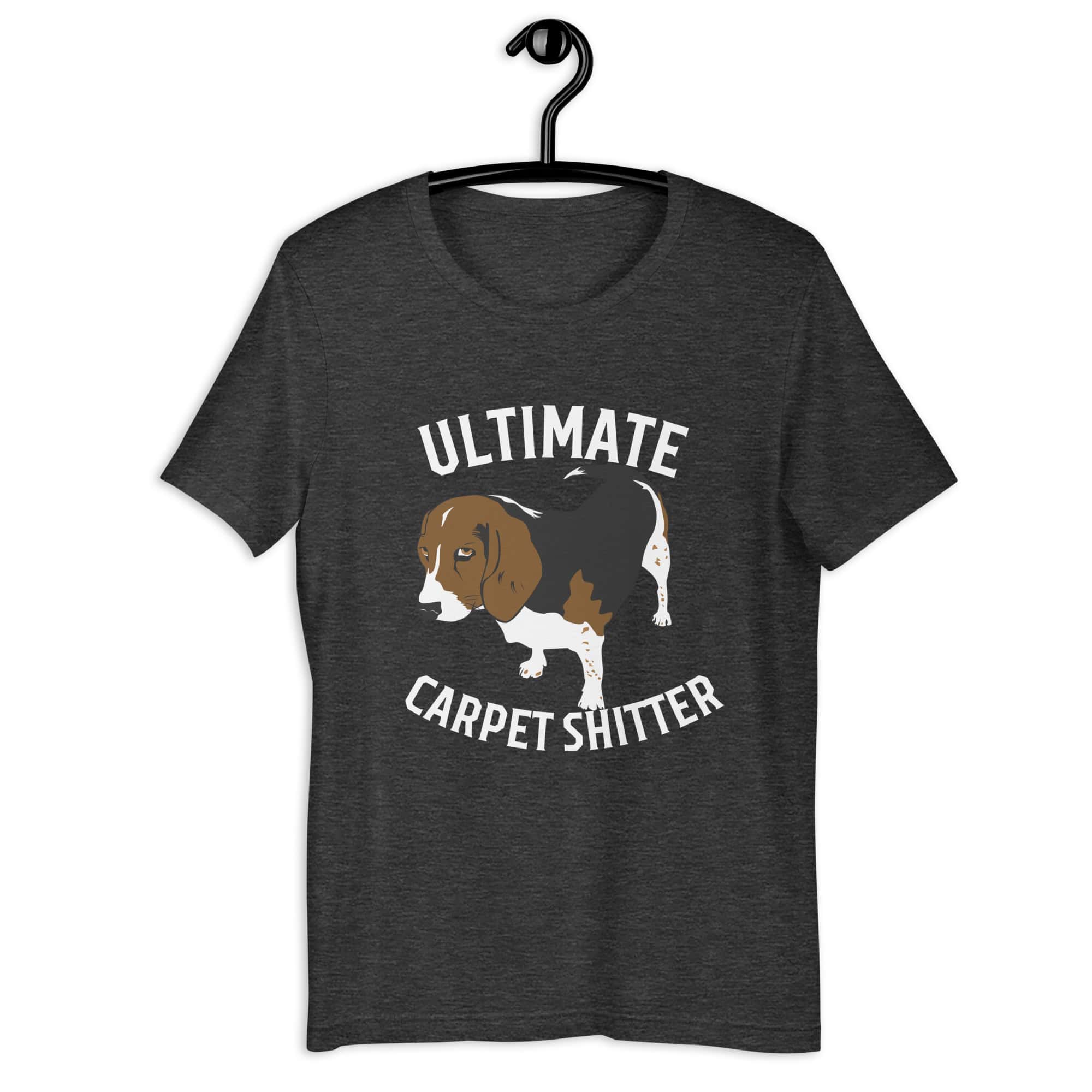 The Ultimate Carpet Shitter Funny Hound Unisex T-Shirt matte black