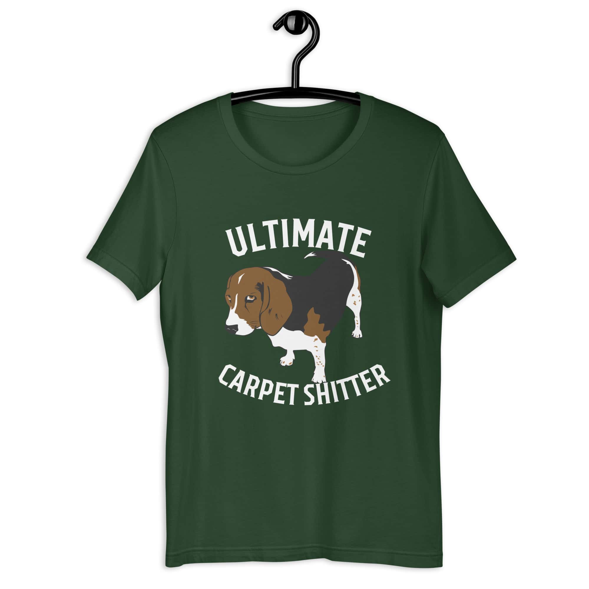 The Ultimate Carpet Shitter Funny Hound Unisex T-Shirt green