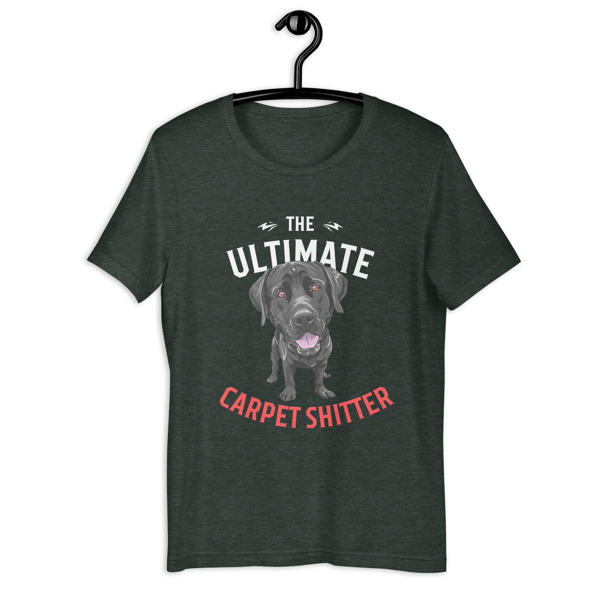 The Ultimate Carpet Shitter Funny Labrador Retriever Unisex T-Shirt matte gray