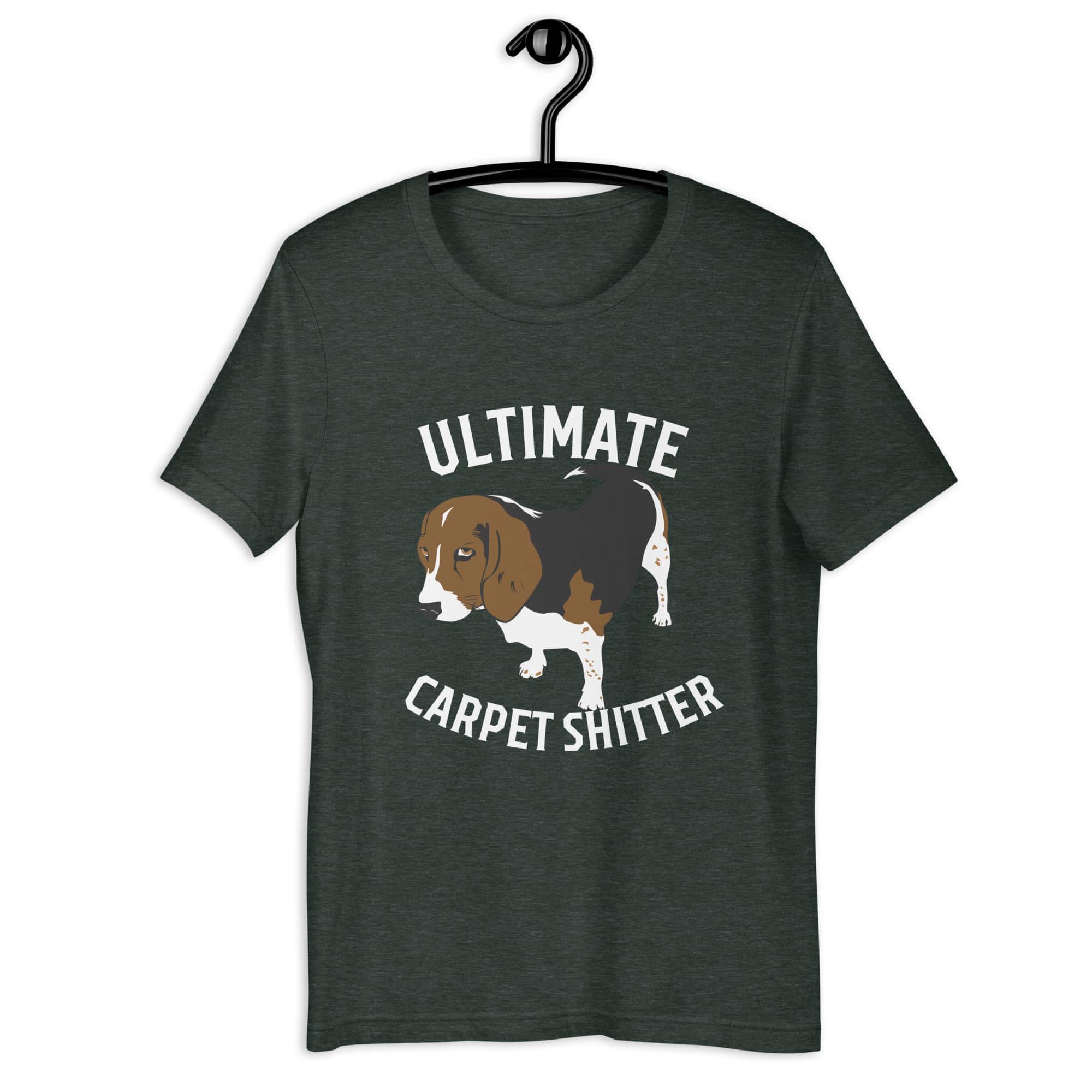 The Ultimate Carpet Shitter Funny Hound Unisex T-Shirt matte gray