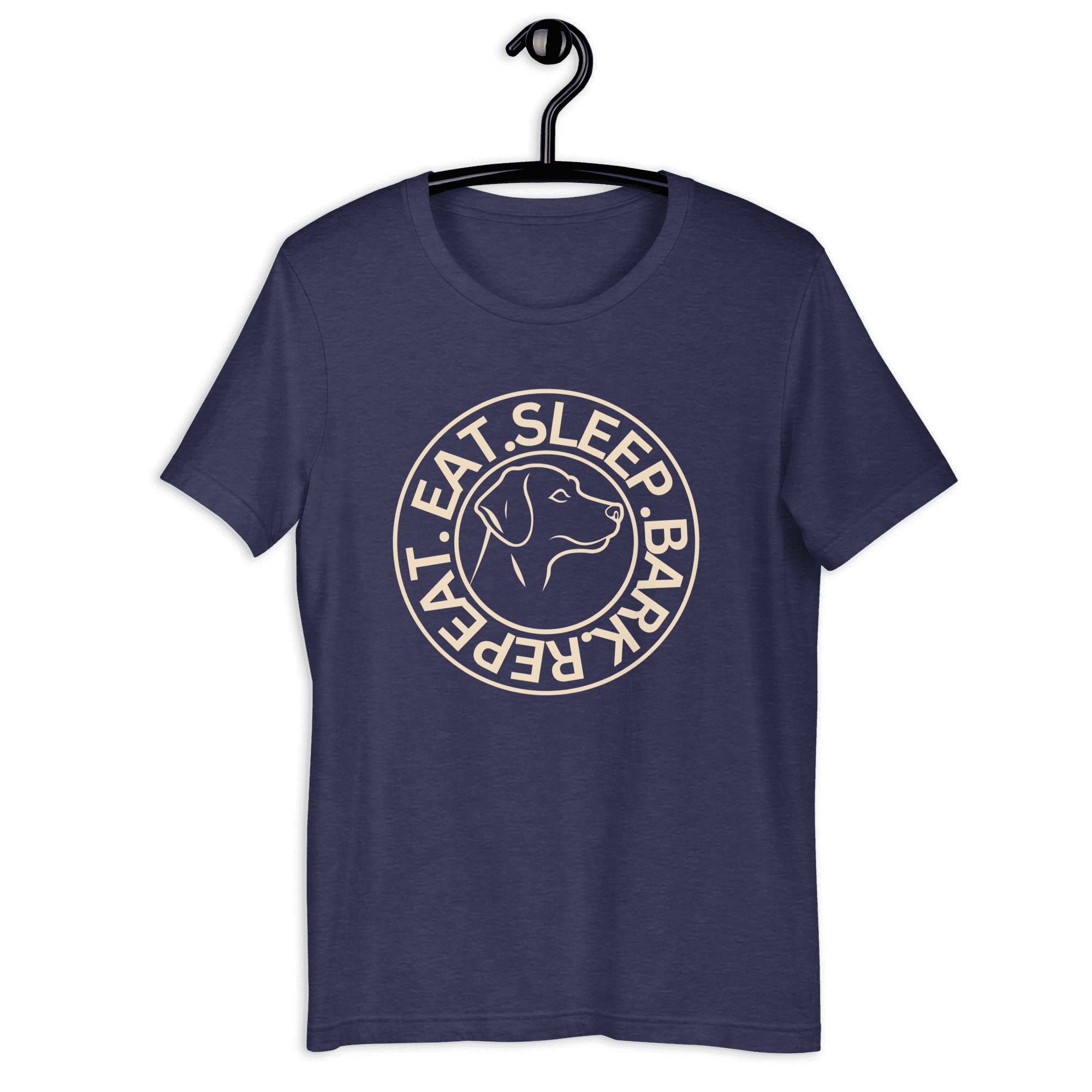 Eat Sleep Bark Repeat Labrador Retriever Unisex T-Shirt. Blue