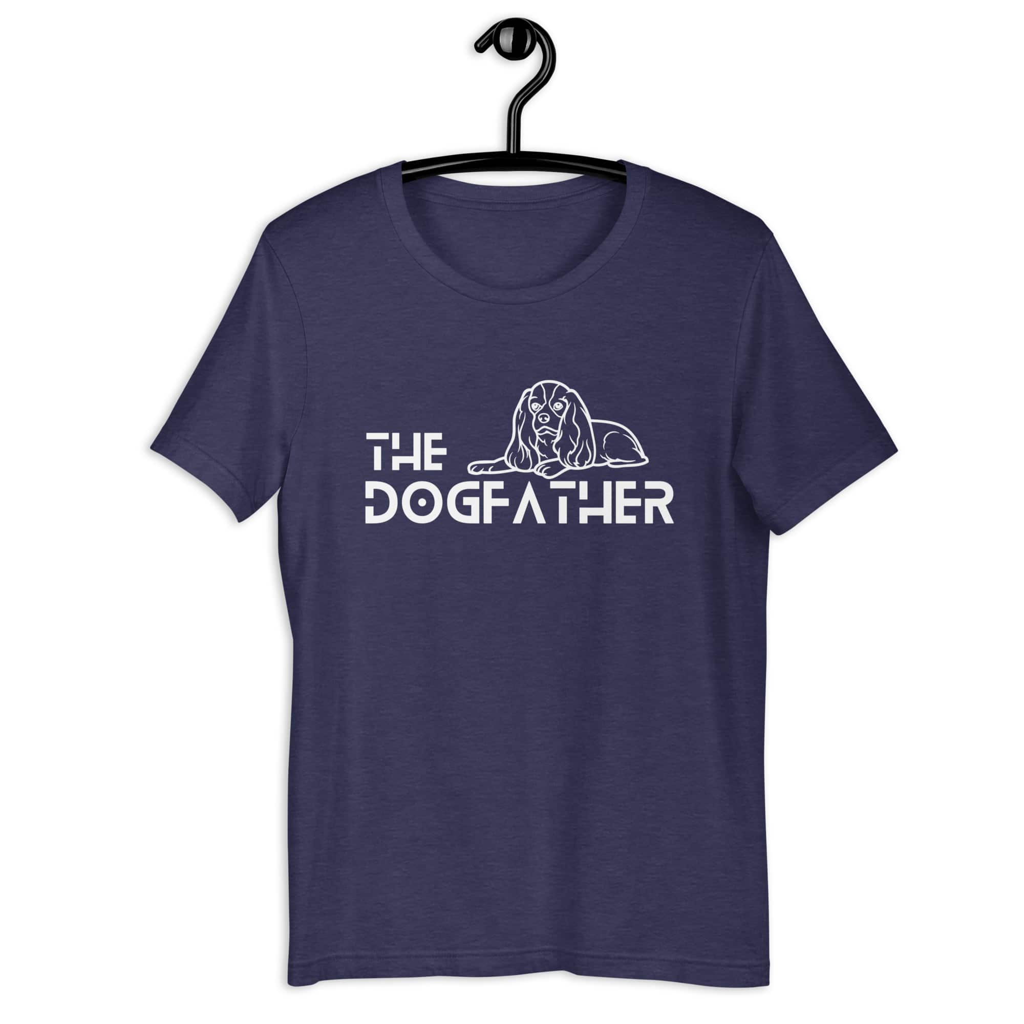 The Dogfather Hounds Unisex T-Shirt. Heather Midnight Navy