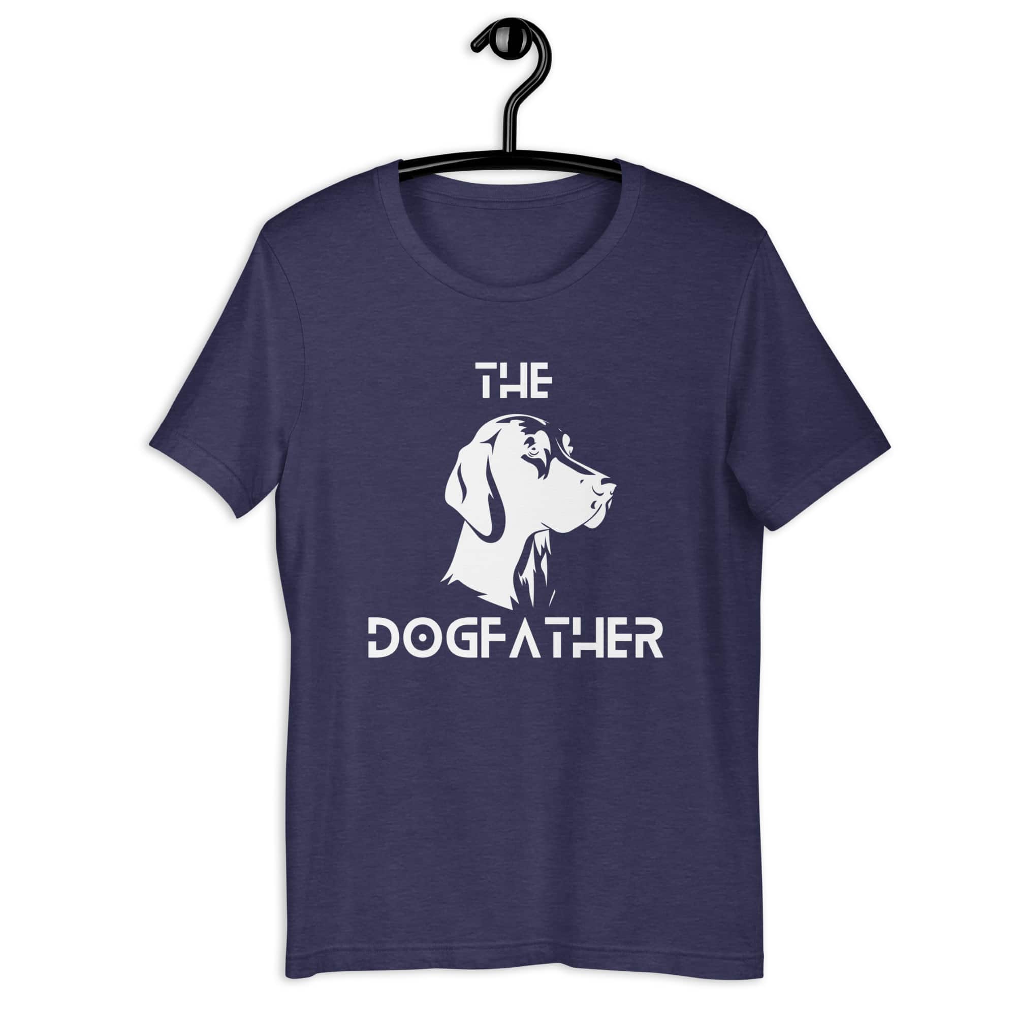 The Dogfather Retrievers Unisex T-Shirt. Heather Midnight Navy