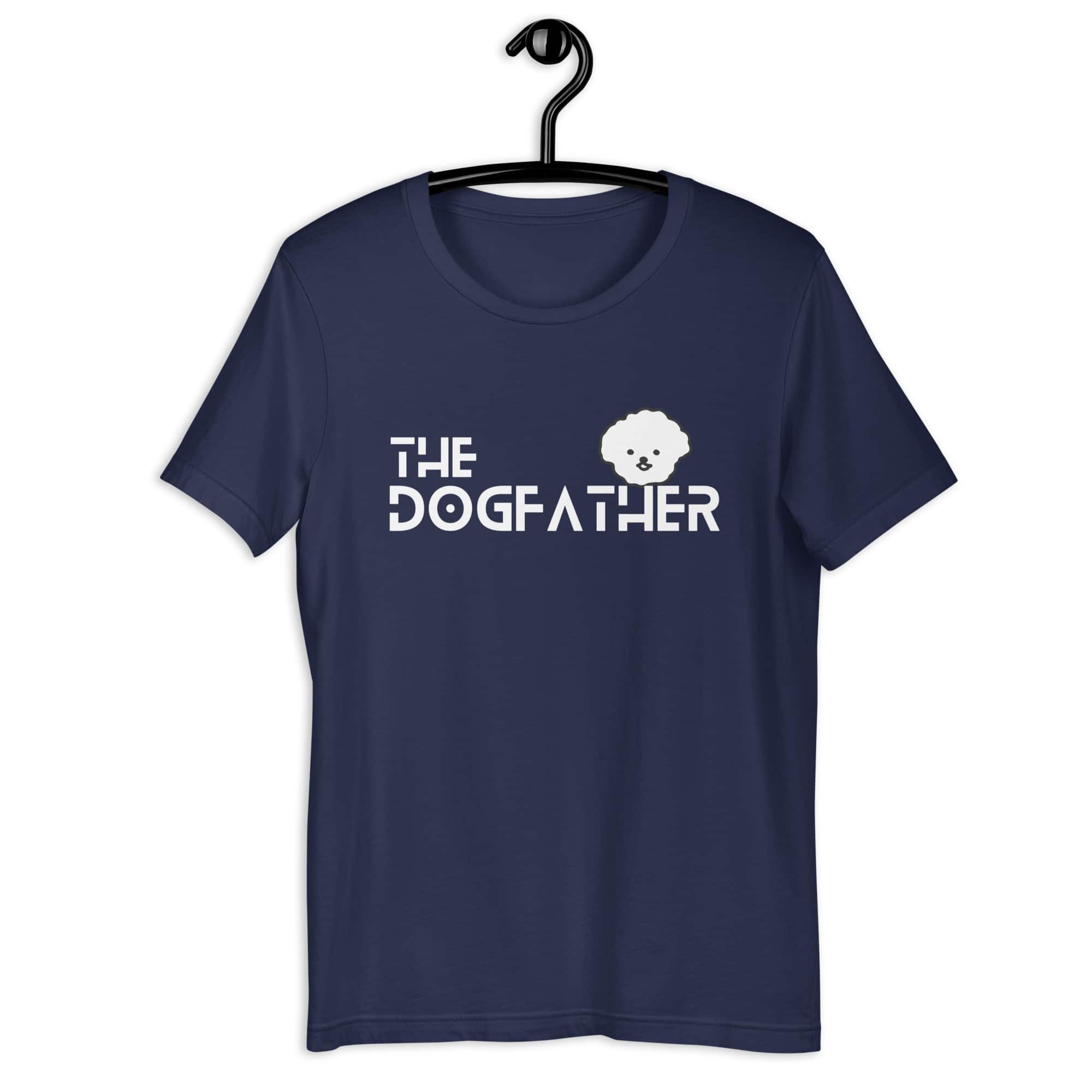The Dogfather Poodles Unisex T-Shirt. Navy