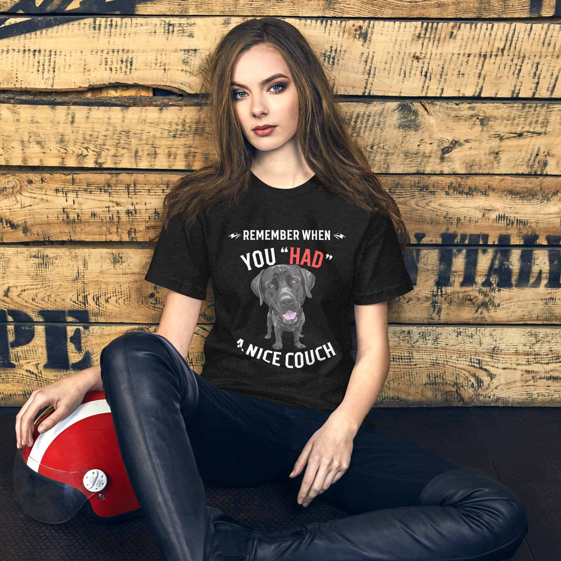 "Remember When You Had A Nice Couch" Funny Labrador Retriever Unisex T-Shirt female t