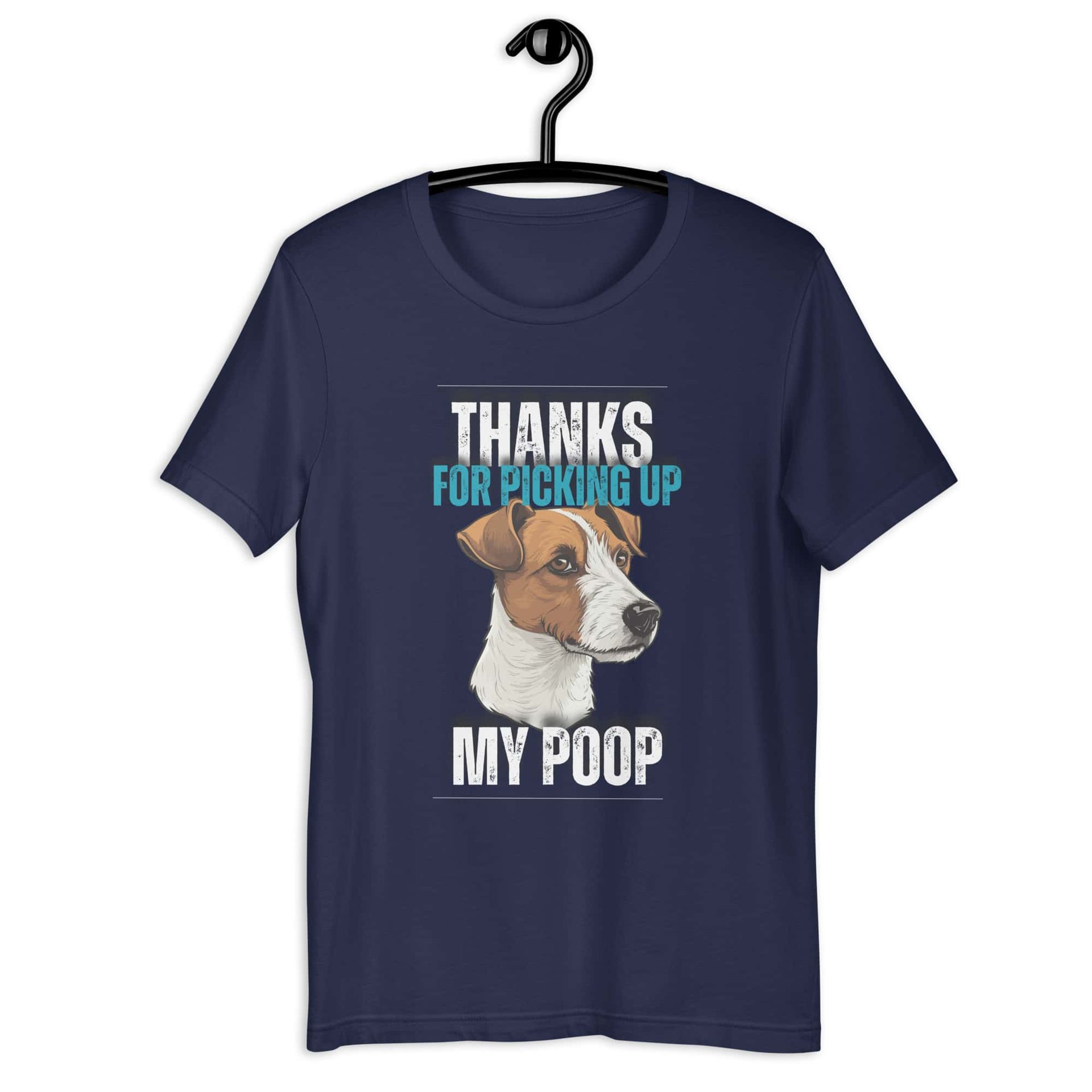 Thanks For Picking Up My POOP Funny Retrievers Unisex T-Shirt. Navy