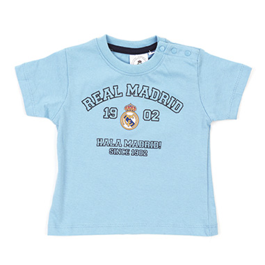 Camiseta manga corta bebe Real Madrid