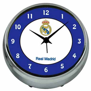 Reloj despertador metalico Real Madrid