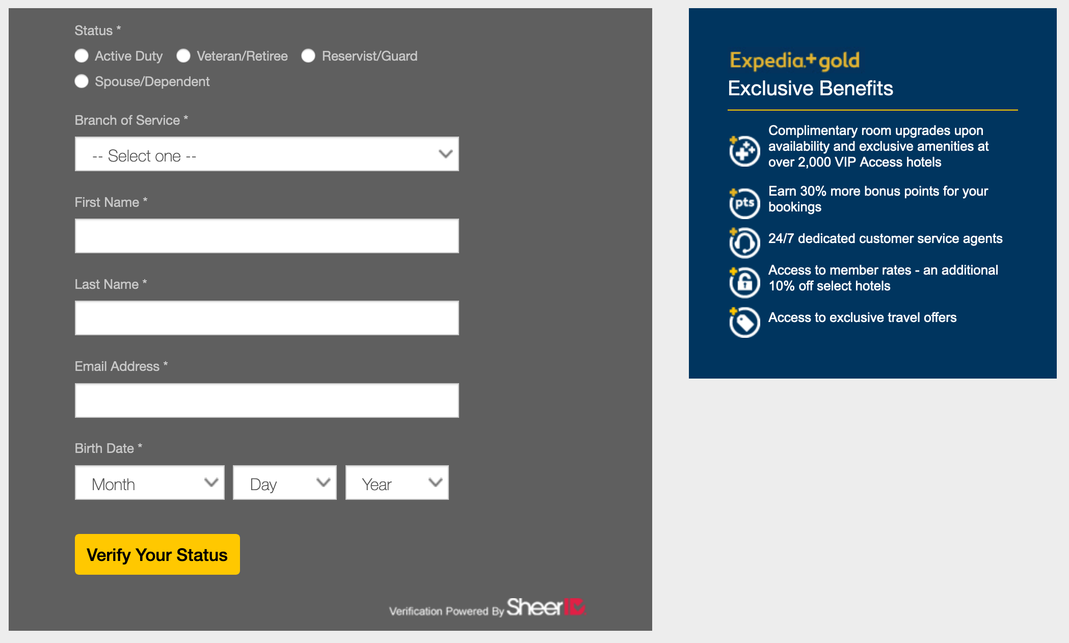 Expedia Military Discount Expedia +gold Military Veterans Discount