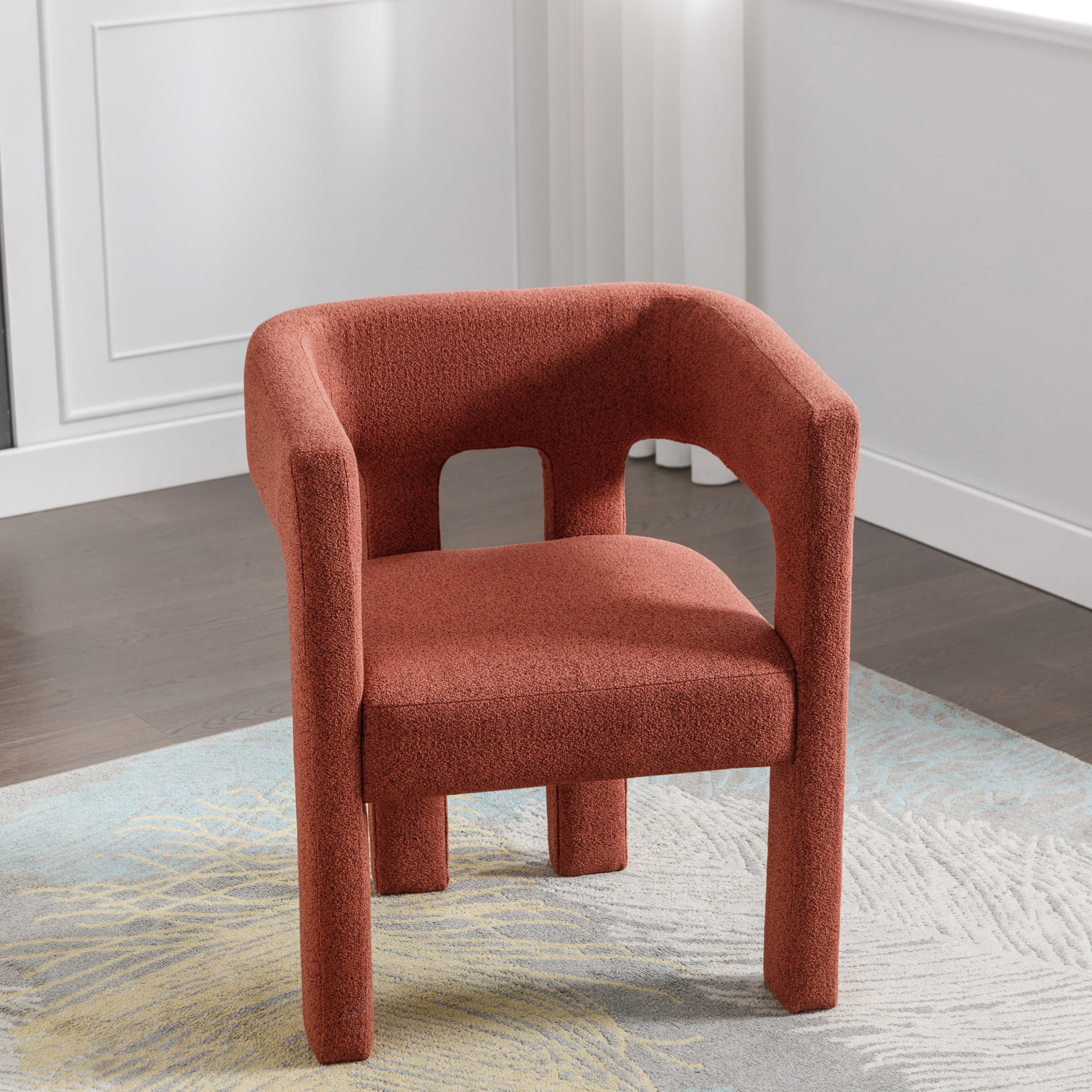Contemporary Designed Fabric Upholstered Accent Chair - WF302085AAO