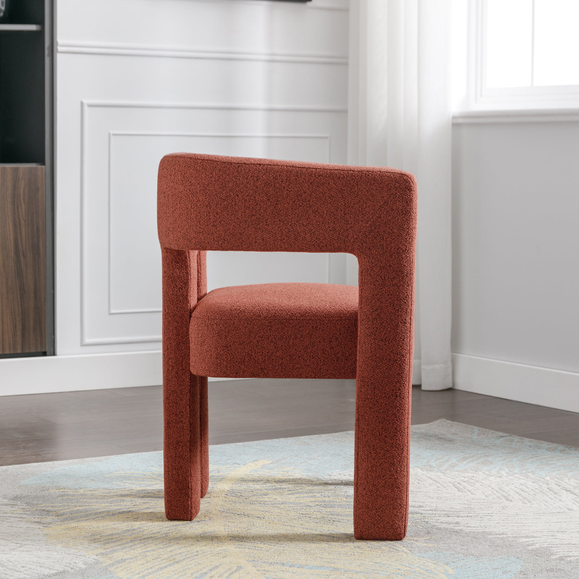Contemporary Designed Fabric Upholstered Accent Chair - WF302085AAO