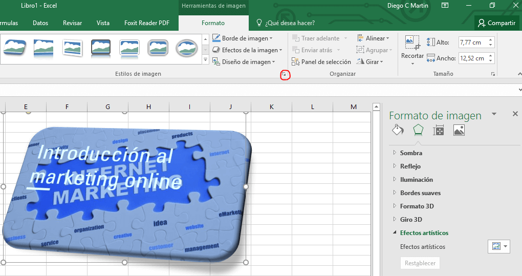 Efectos de imagen en MS Office