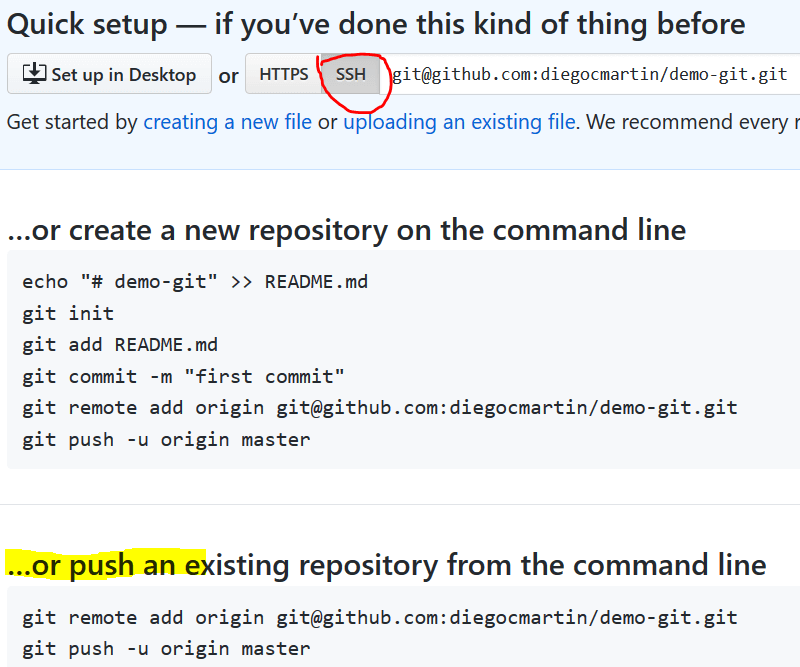 31 SSH access details on GitHub
