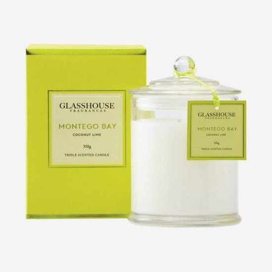 Immerse yourself in the captivating fragrances of Glasshouse Candles.
