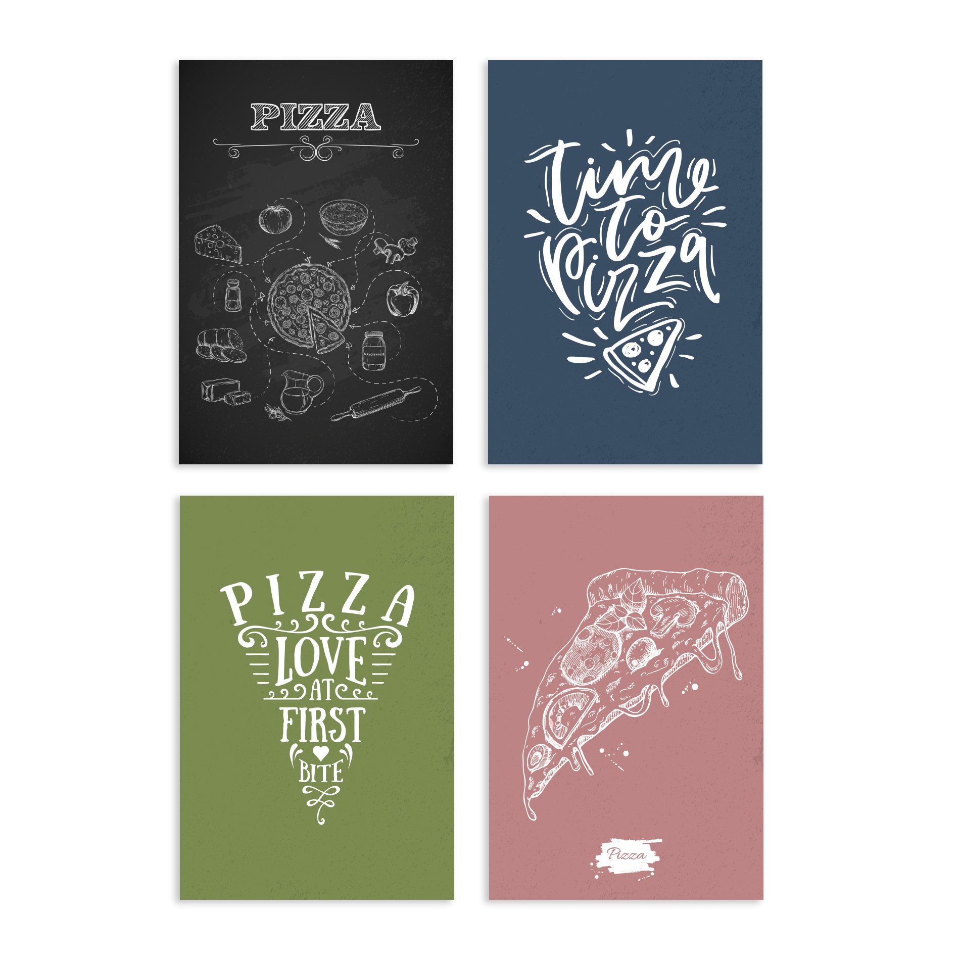 Placas Decorativas MDF Momento Pizza