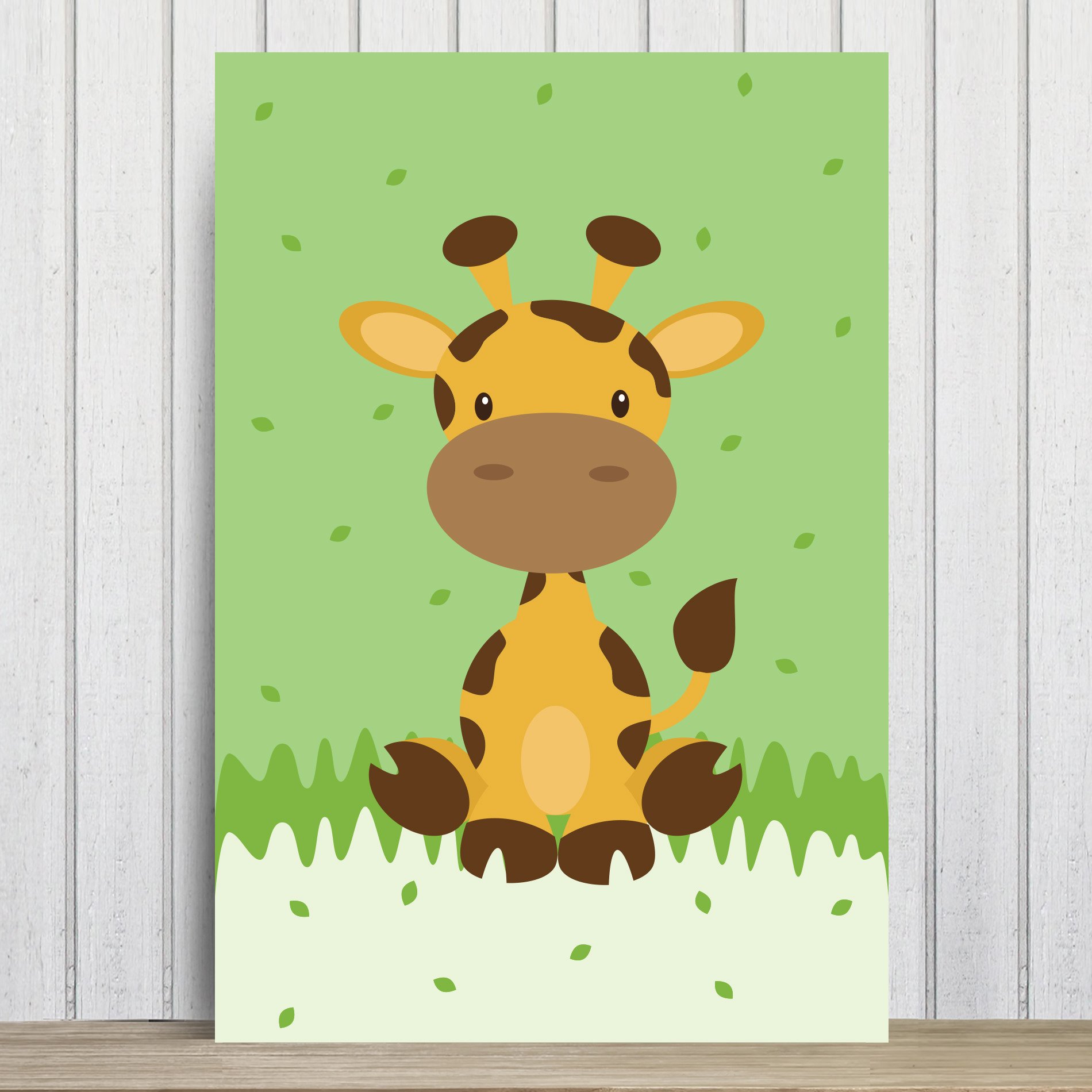 Placa Decorativa Infantil Safari Girafa MDF